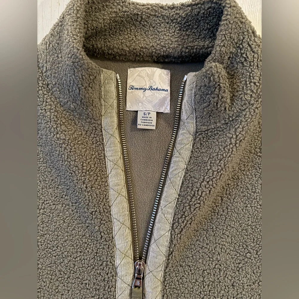 Tommy Bahama Salma‎ Faux Sherpa Full Zip Jacket SZ SP Outdoors Hiking Camping